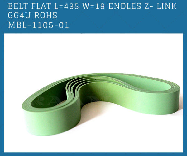 HP Indigo: Belt flat L=435 W=19 endless Z-link GG40U MBL-1105-01 CA290-01480 - Imagen 4