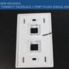 BELDEN: Keyconnect faceplace 2 port flush single gang BELDEN AX102655 - Image 5