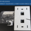 BELDEN: Placa de conexión frontal unitaria de 2 puertos BELDEN AX102655