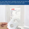 ABB: MA6-1002 Two seat legend plate in silver grey aluminum for plastic enclosure ABB 1SFA611930R1002