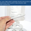 ABB: MA6-1002 Two seat legend plate in silver grey aluminum for plastic enclosure ABB 1SFA611930R1002 - Image 3