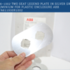 ABB: MA6-1002 Two seat legend plate in silver grey aluminum for plastic enclosure ABB 1SFA611930R1002 - Image 2