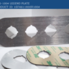 ABB: MA6-1004 Four seat legend plate in silver grey aluminium for plastic enclosure ABB 1SFA611930R1004 - Image 5