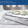 ABB: MA6-1004 Four seat legend plate in silver grey aluminium for plastic enclosure ABB 1SFA611930R1004 - Image 3