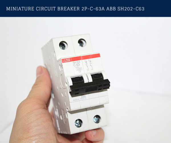 ABB: SH202-C63 Miniature circuit breaker 2P-C-63A ABB 2CDS212001R0634