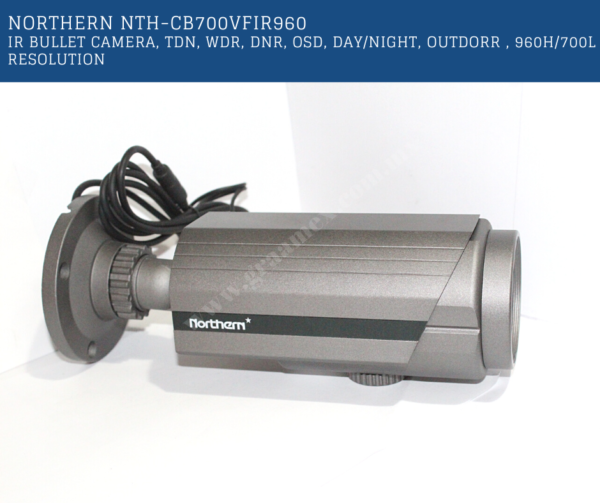 NORTHERN: NTH-CB700VFIR960 IR Bullet camera, TDN, WDR, DNR, OSD, Day/night, outdorr , 960H/700L resolution - Image 2
