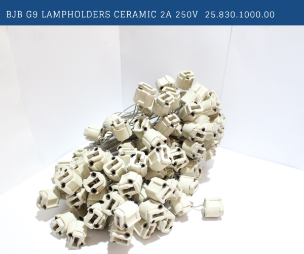 BJB: G9 Lampholders ceramic 2A 250V 25.830.1000.00 - Image 2