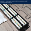 COMMSCOPE: Systimax 760062380 Panel de conexiones de 48 puertos,  GB XL 1100GS3 Cat 6 U/UTP con administrador de cableado - Imagen 7