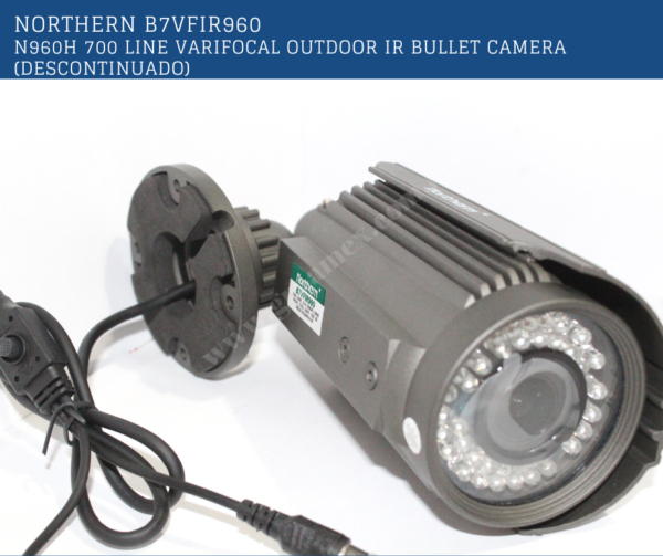 NORTHERN: B7VFIR960 960H 700 line varifocal outdoor IR bullet camera - Image 8